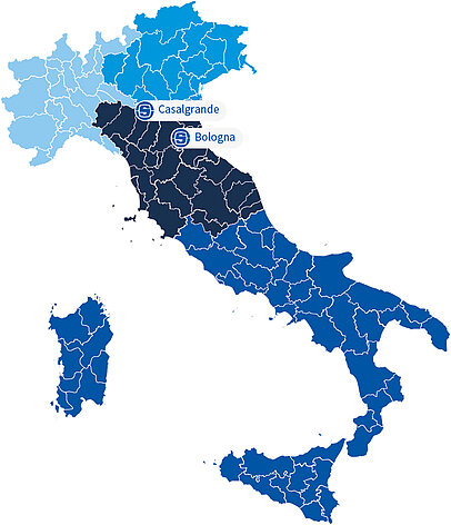 Eine Grafik von Italien
